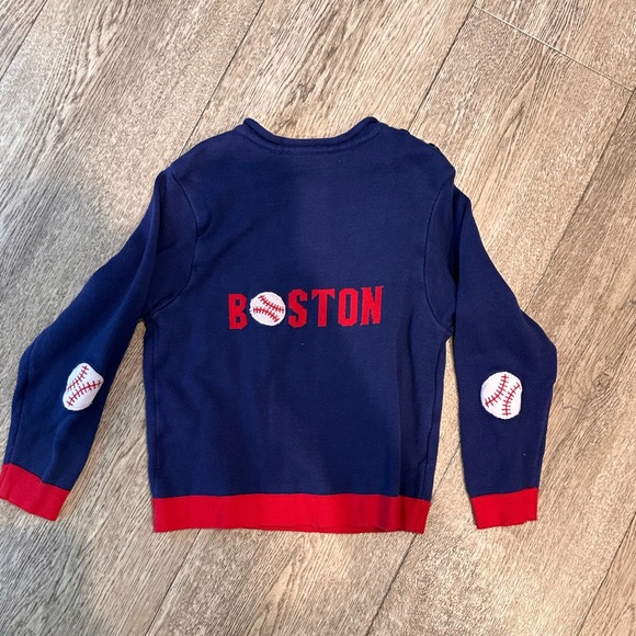 Funko Kids Boston Baseball Sweater- Navy and Red - Picture 1 of 3